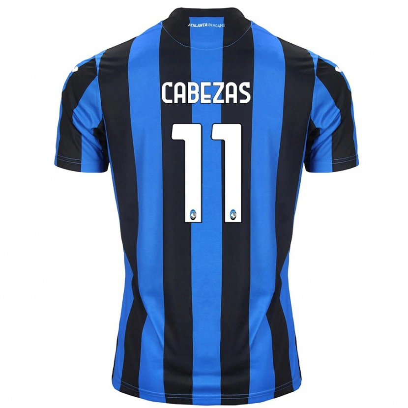 Danxen Kinder Bryan Cabezas #11 Blau Schwarz Heimtrikot Trikot 2024/25 T-Shirt