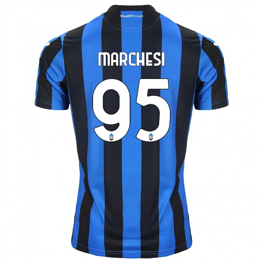 Danxen Kinder Silvia Marchesi #95 Blau Schwarz Heimtrikot Trikot 2024/25 T-Shirt