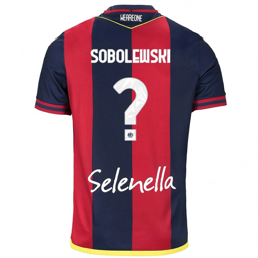Danxen Kinder Konrad Sobolewski #0 Rot Königsblau Heimtrikot Trikot 2024/25 T-Shirt