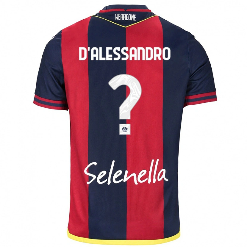 Danxen Kinder Giuliano D'alessandro #0 Rot Königsblau Heimtrikot Trikot 2024/25 T-Shirt