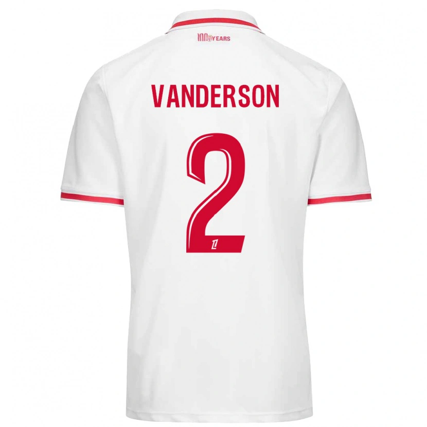 Danxen Kinder Vanderson #2 Weiß Rot Heimtrikot Trikot 2024/25 T-Shirt