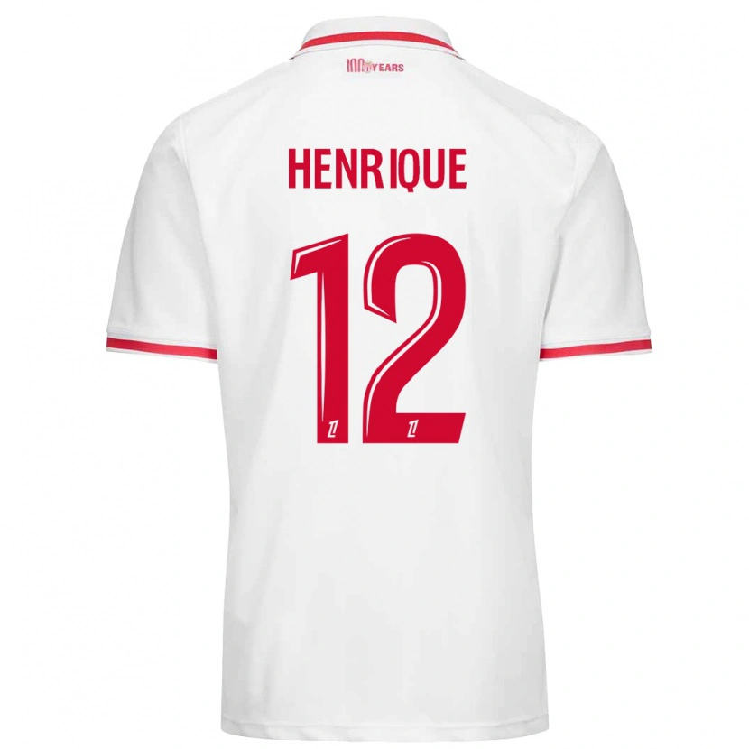 Danxen Kinder Caio Henrique #12 Weiß Rot Heimtrikot Trikot 2024/25 T-Shirt