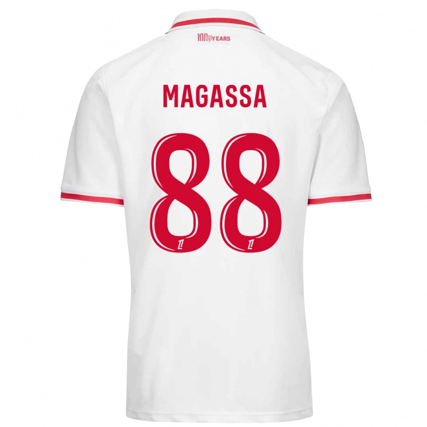 Danxen Kinder Soungoutou Magassa #88 Weiß Rot Heimtrikot Trikot 2024/25 T-Shirt