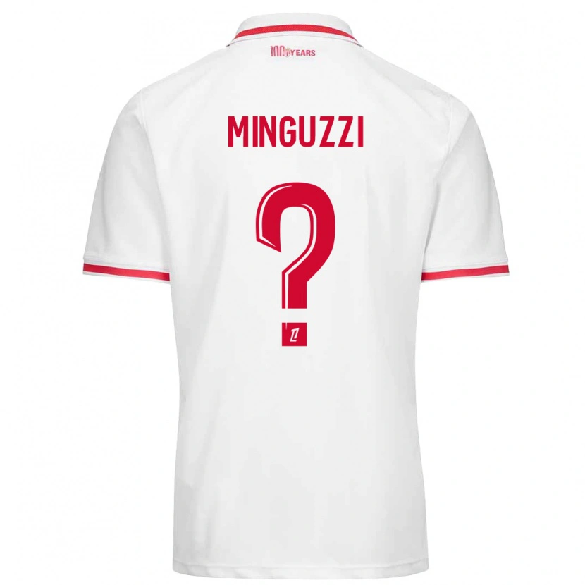 Danxen Kinder Matteo Minguzzi #0 Weiß Rot Heimtrikot Trikot 2024/25 T-Shirt