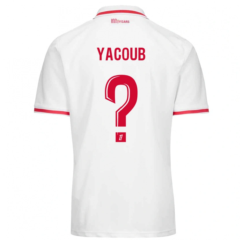 Danxen Kinder Béchir Yacoub #0 Weiß Rot Heimtrikot Trikot 2024/25 T-Shirt