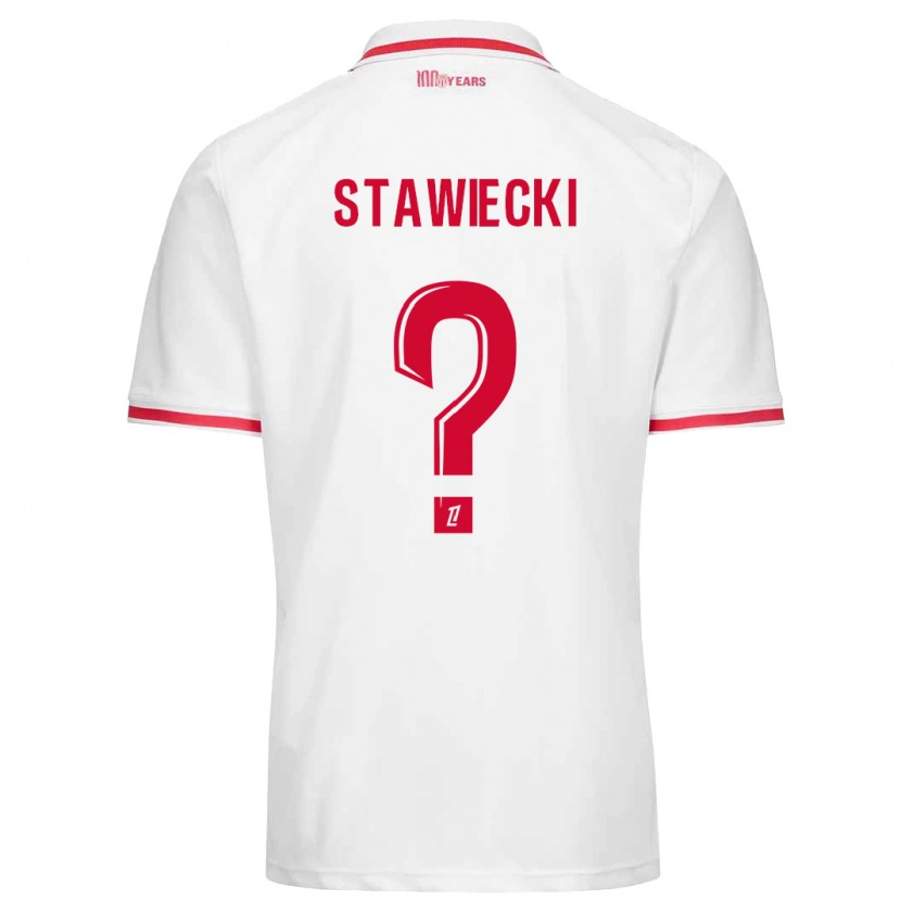 Danxen Kinder Jules Stawiecki #0 Weiß Rot Heimtrikot Trikot 2024/25 T-Shirt