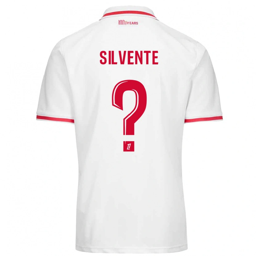 Danxen Kinder Joris Silvente #0 Weiß Rot Heimtrikot Trikot 2024/25 T-Shirt