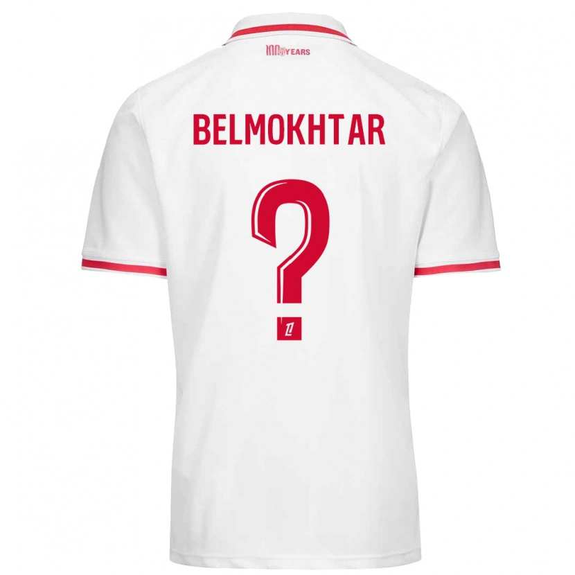 Danxen Kinder Ilies Belmokhtar #0 Weiß Rot Heimtrikot Trikot 2024/25 T-Shirt