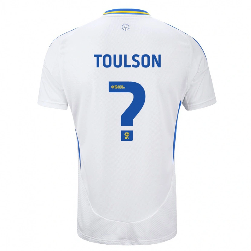 Danxen Kinder Daniel Toulson #0 Weiß Blau Heimtrikot Trikot 2024/25 T-Shirt