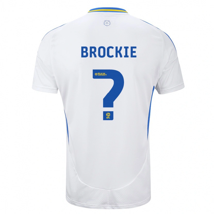 Danxen Kinder Devon Brockie #0 Weiß Blau Heimtrikot Trikot 2024/25 T-Shirt