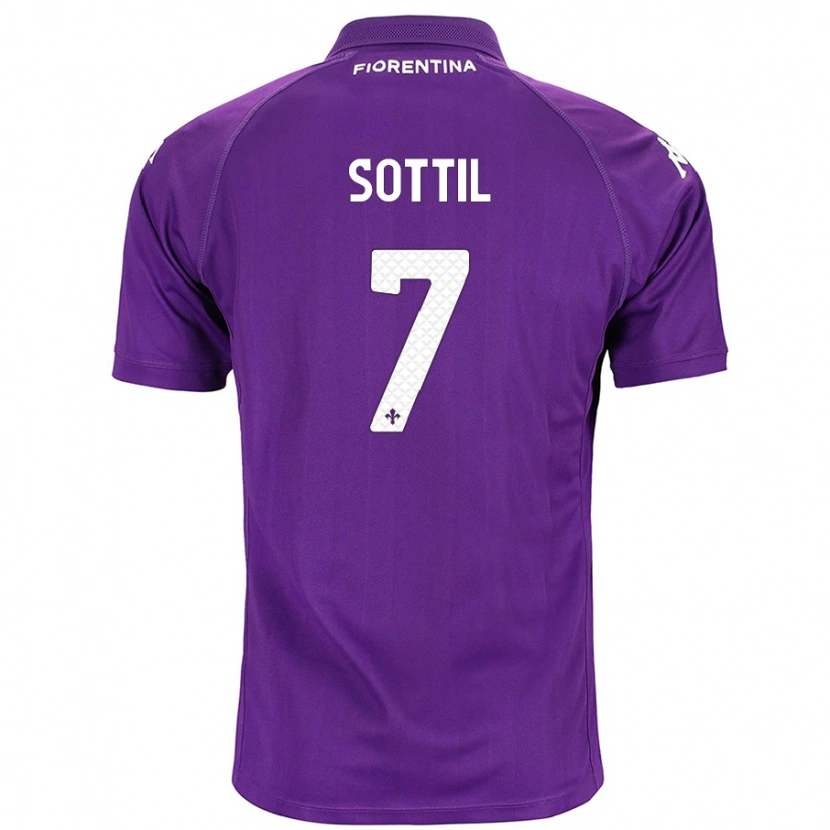 Danxen Kinder Riccardo Sottil #7 Violett Heimtrikot Trikot 2024/25 T-Shirt