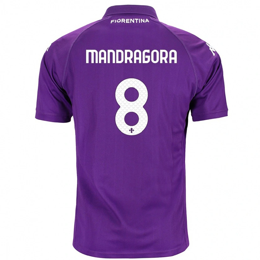 Danxen Kinder Rolando Mandragora #8 Violett Heimtrikot Trikot 2024/25 T-Shirt