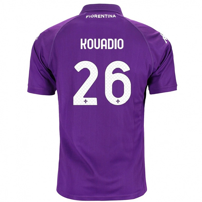 Danxen Kinder Eddy Kouadio #26 Violett Heimtrikot Trikot 2024/25 T-Shirt