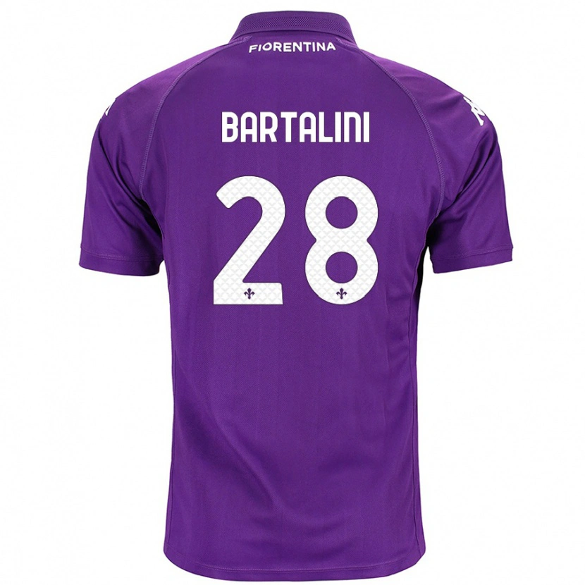 Danxen Kinder Viola Bartalini #28 Violett Heimtrikot Trikot 2024/25 T-Shirt
