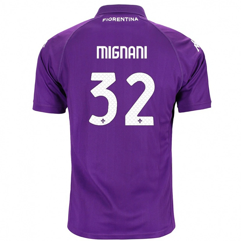 Danxen Kinder Carlo Mignani #32 Violett Heimtrikot Trikot 2024/25 T-Shirt