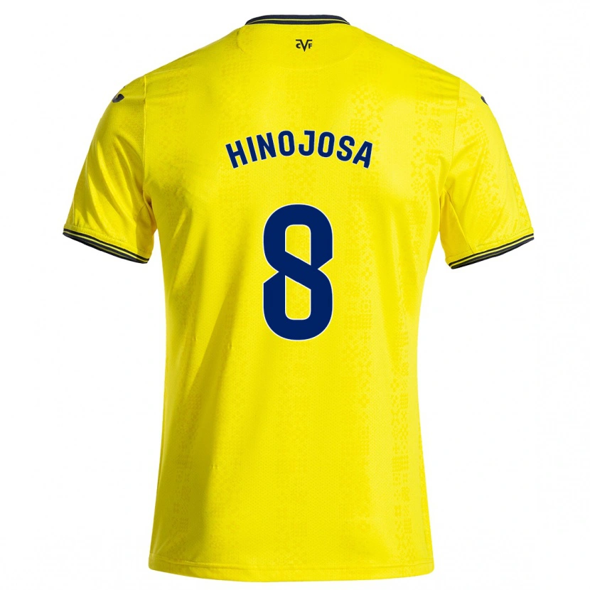 Danxen Kinder Sergio Hinojosa #8 Gelb Schwarz Heimtrikot Trikot 2024/25 T-Shirt