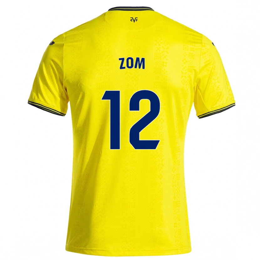 Danxen Kinder Ludo Zom #12 Gelb Schwarz Heimtrikot Trikot 2024/25 T-Shirt