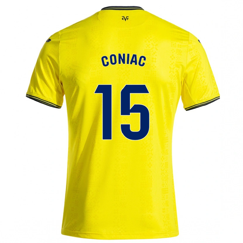 Danxen Kinder Edu Coniac #15 Gelb Schwarz Heimtrikot Trikot 2024/25 T-Shirt
