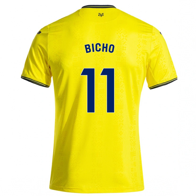 Danxen Kinder Bicho #11 Gelb Schwarz Heimtrikot Trikot 2024/25 T-Shirt