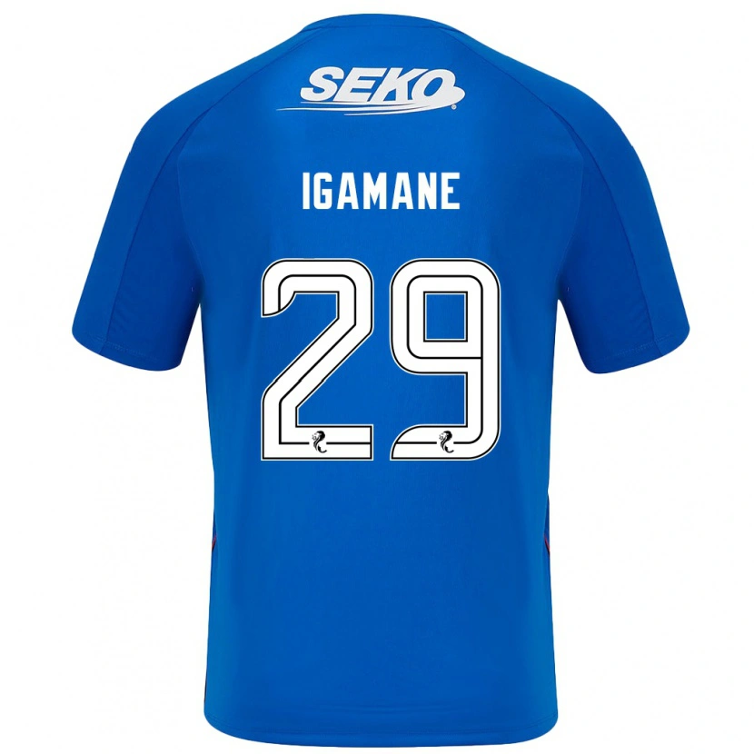 Danxen Kinder Hamza Igamane #29 Dunkelblau Heimtrikot Trikot 2024/25 T-Shirt