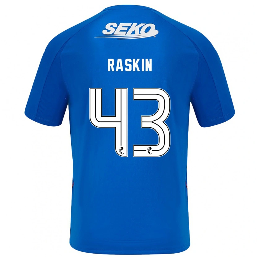Danxen Kinder Nicolas Raskin #43 Dunkelblau Heimtrikot Trikot 2024/25 T-Shirt