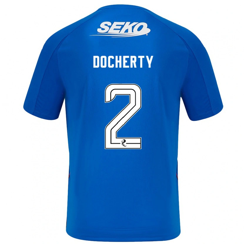 Danxen Kinder Nicola Docherty #2 Dunkelblau Heimtrikot Trikot 2024/25 T-Shirt