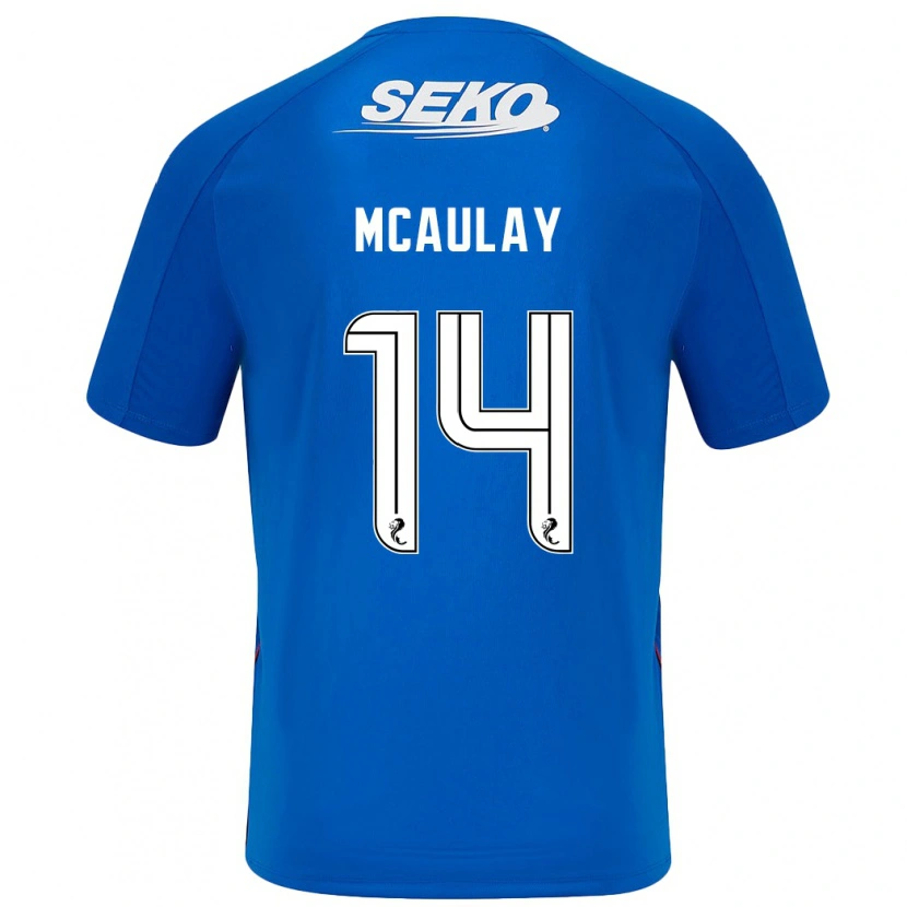 Danxen Kinder Mia Mcaulay #14 Dunkelblau Heimtrikot Trikot 2024/25 T-Shirt