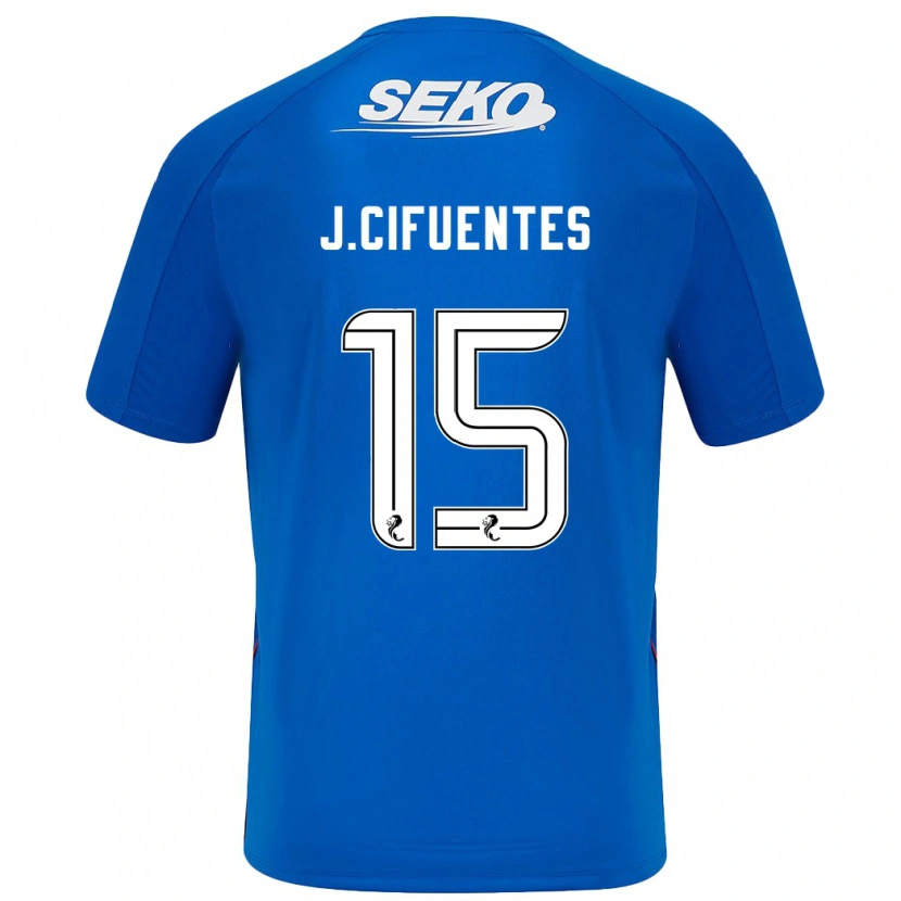 Danxen Kinder José Cifuentes #15 Dunkelblau Heimtrikot Trikot 2024/25 T-Shirt