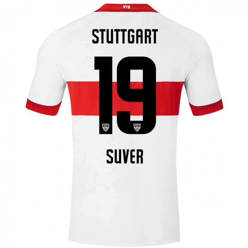 Danxen Kinder Jakov Suver #19 Weiß Rot Heimtrikot Trikot 2024/25 T-Shirt