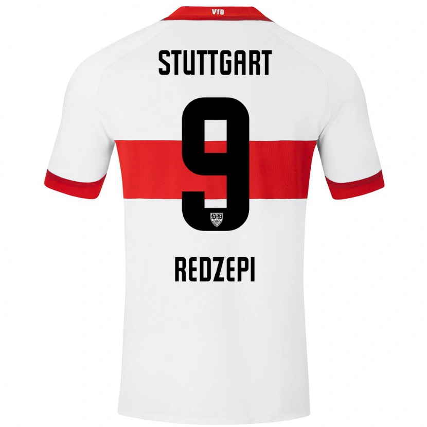 Danxen Kinder Dafina Redzepi #9 Weiß Rot Heimtrikot Trikot 2024/25 T-Shirt