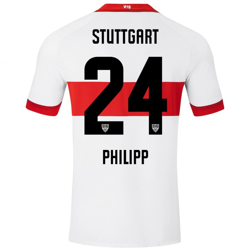 Danxen Kinder Celine Philipp #24 Weiß Rot Heimtrikot Trikot 2024/25 T-Shirt