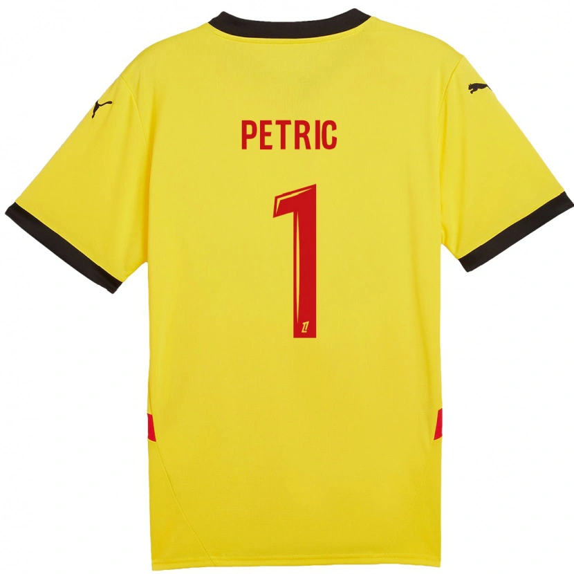 Danxen Kinder Denis Petric #1 Gelb Rot Heimtrikot Trikot 2024/25 T-Shirt