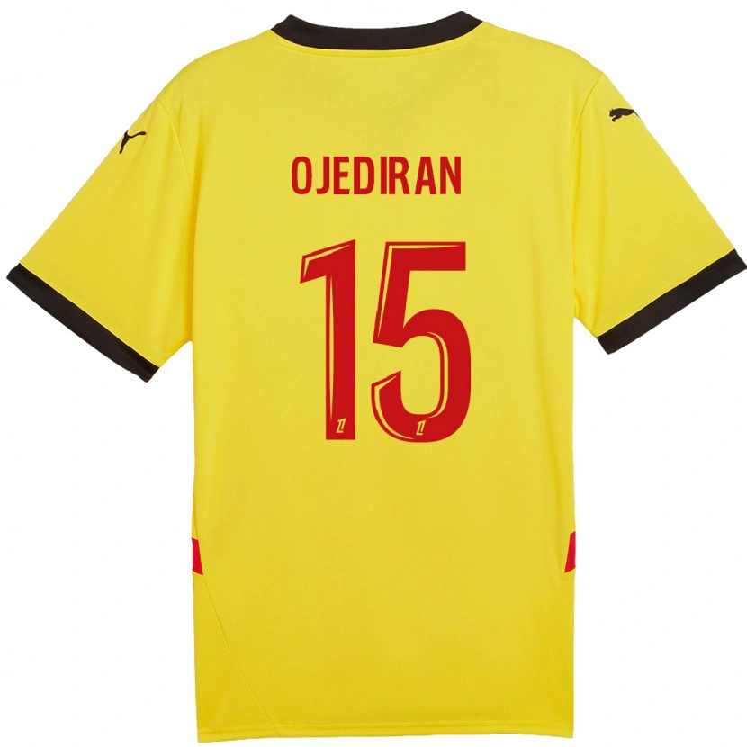 Danxen Kinder Hamzat Ojediran #15 Gelb Rot Heimtrikot Trikot 2024/25 T-Shirt