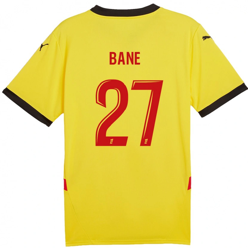 Danxen Kinder Sidi Bane #27 Gelb Rot Heimtrikot Trikot 2024/25 T-Shirt