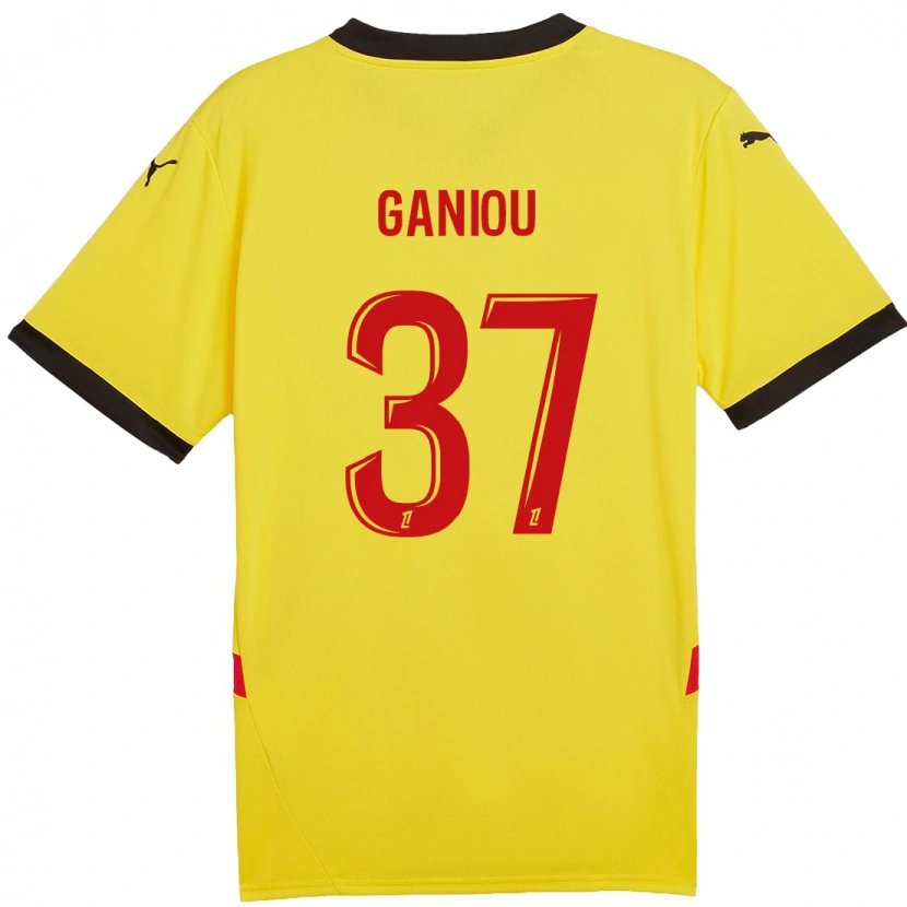 Danxen Kinder Ismaëlo Ganiou #37 Gelb Rot Heimtrikot Trikot 2024/25 T-Shirt
