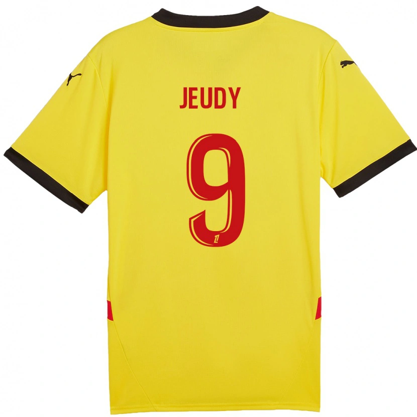 Danxen Kinder Sherly Jeudy #9 Gelb Rot Heimtrikot Trikot 2024/25 T-Shirt