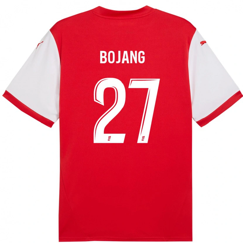 Danxen Kinder Adama Bojang #27 Rot Weiß Heimtrikot Trikot 2024/25 T-Shirt