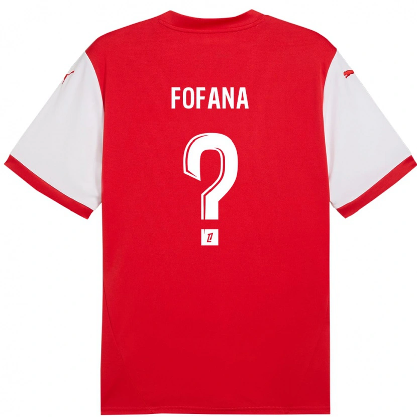 Danxen Kinder Yaya Fofana #0 Rot Weiß Heimtrikot Trikot 2024/25 T-Shirt