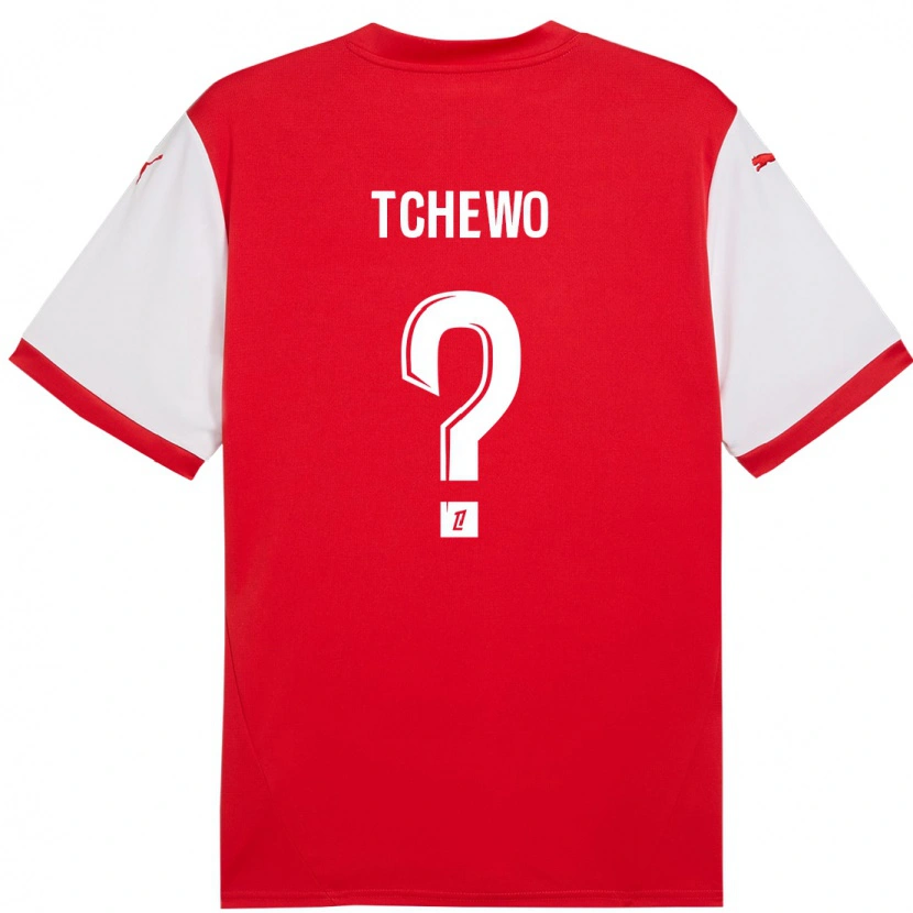 Danxen Kinder Ryan Tchapda Tchewo #0 Rot Weiß Heimtrikot Trikot 2024/25 T-Shirt