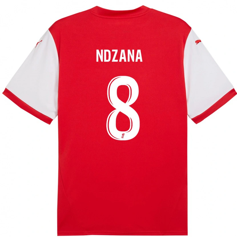 Danxen Kinder Colette Ndzana #8 Rot Weiß Heimtrikot Trikot 2024/25 T-Shirt