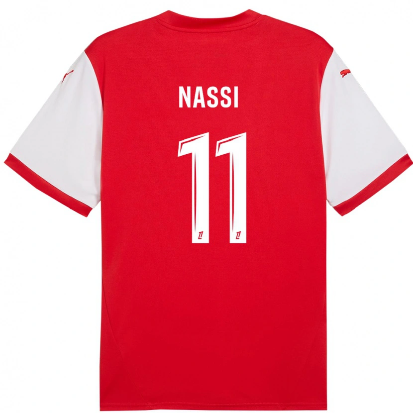 Danxen Kinder Jade Nassi #11 Rot Weiß Heimtrikot Trikot 2024/25 T-Shirt