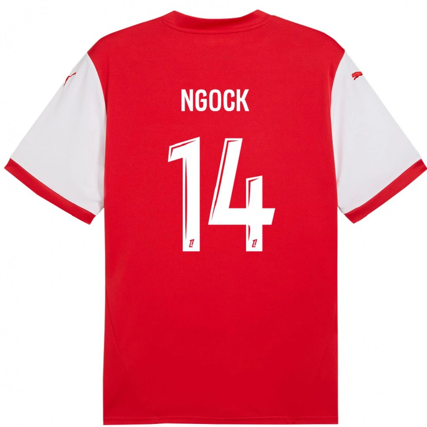 Danxen Kinder Monique Ngock #14 Rot Weiß Heimtrikot Trikot 2024/25 T-Shirt