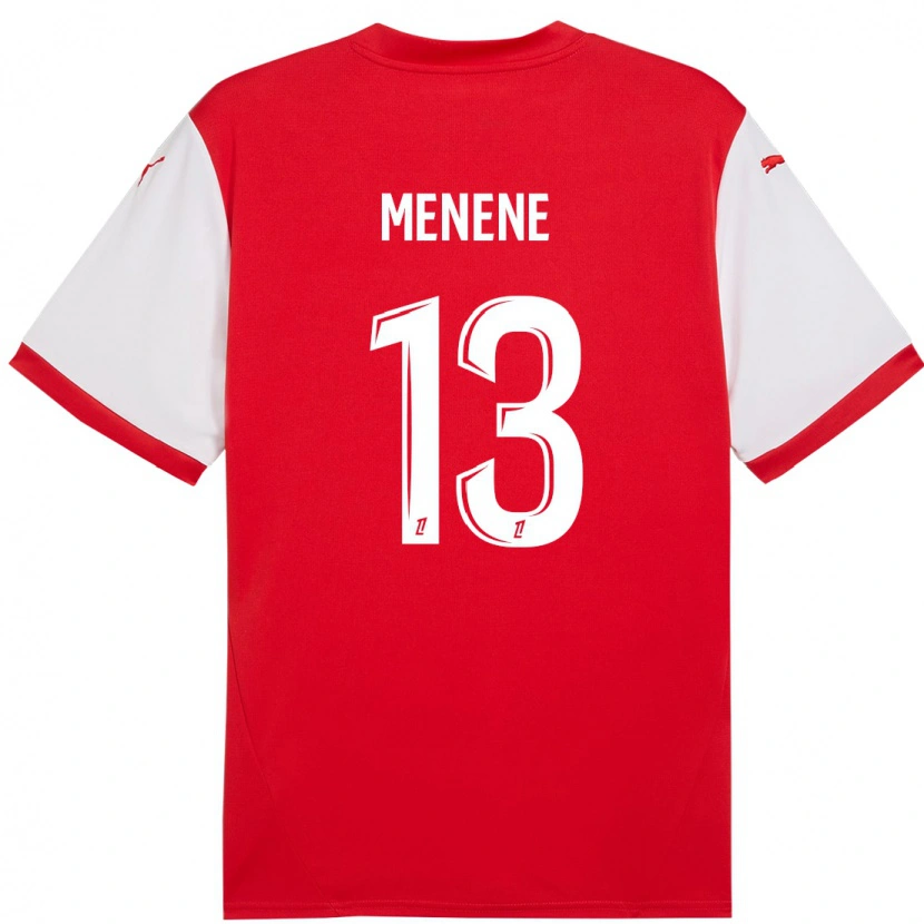 Danxen Kinder Meyong Menene #13 Rot Weiß Heimtrikot Trikot 2024/25 T-Shirt