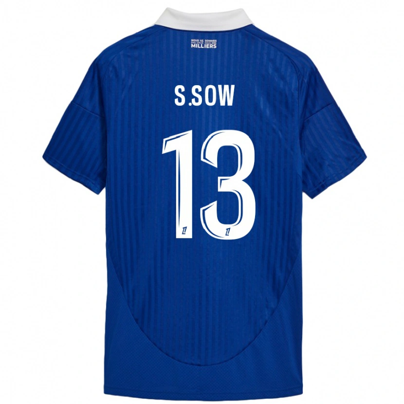 Danxen Kinder Saïdou Sow #13 Blau Weiß Heimtrikot Trikot 2024/25 T-Shirt