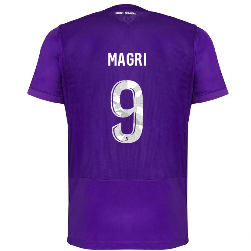 Danxen Kinder Frank Magri #9 Violett Weiß Heimtrikot Trikot 2024/25 T-Shirt