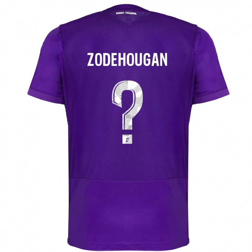 Danxen Kinder Yanis Zodehougan #0 Violett Weiß Heimtrikot Trikot 2024/25 T-Shirt