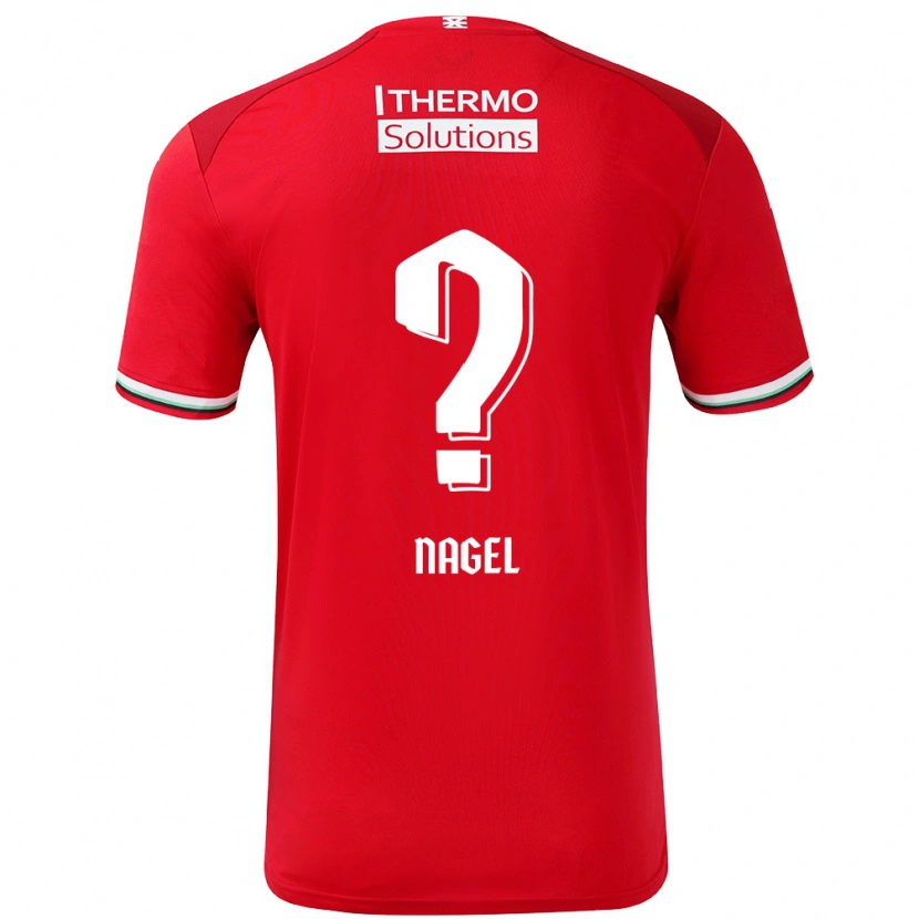 Danxen Kinder Benjamin Nagel #0 Rot Weiß Heimtrikot Trikot 2024/25 T-Shirt