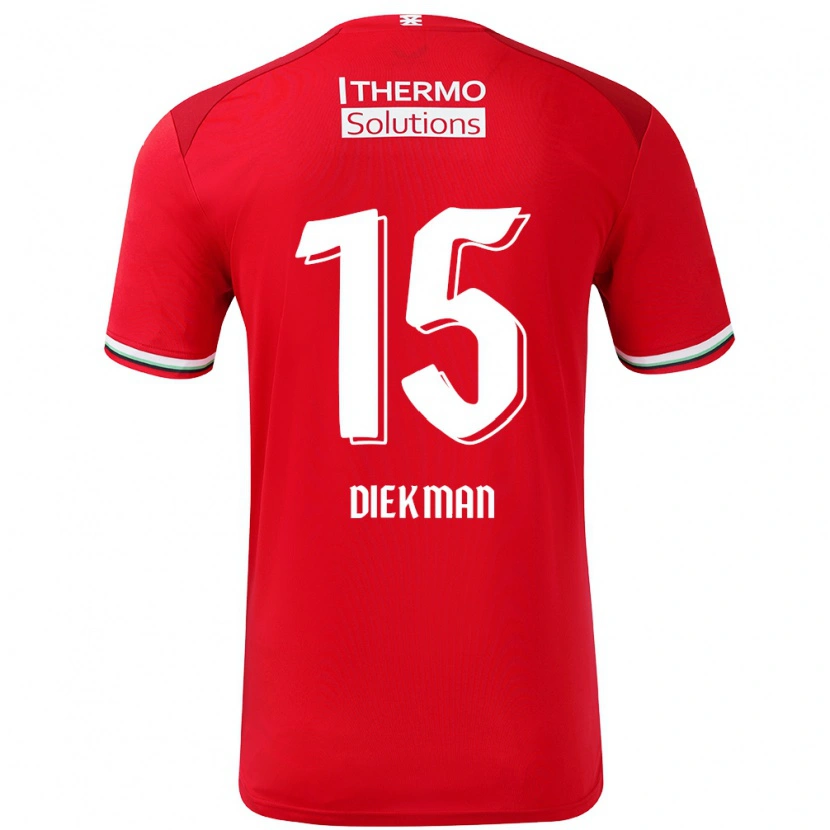 Danxen Kinder Jill Diekman #15 Rot Weiß Heimtrikot Trikot 2024/25 T-Shirt