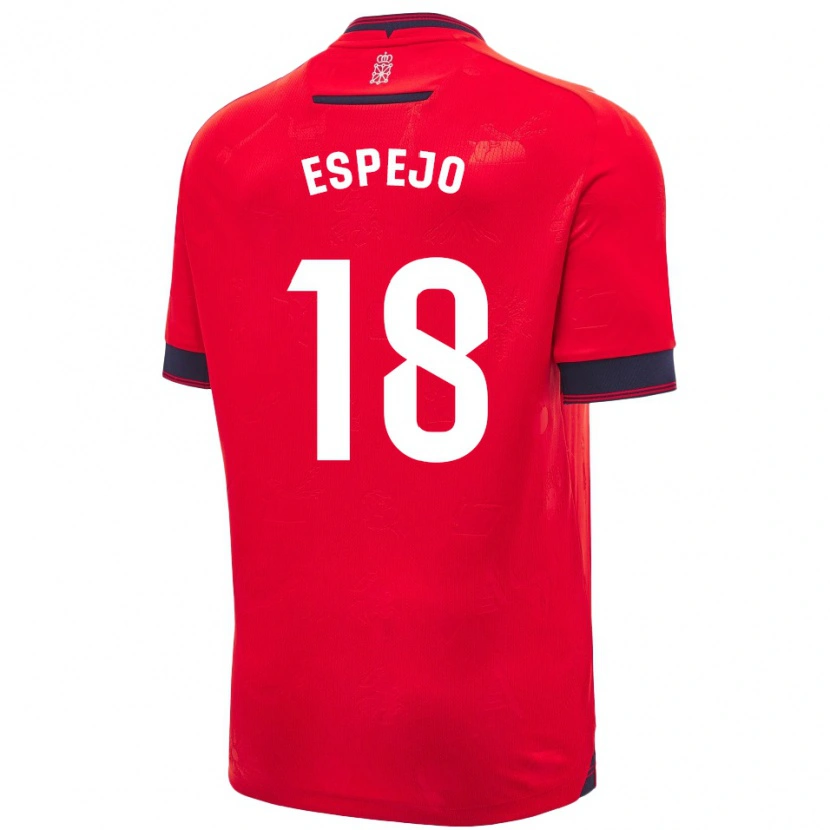 Danxen Kinder Diego Espejo #18 Rot Weiß Heimtrikot Trikot 2024/25 T-Shirt