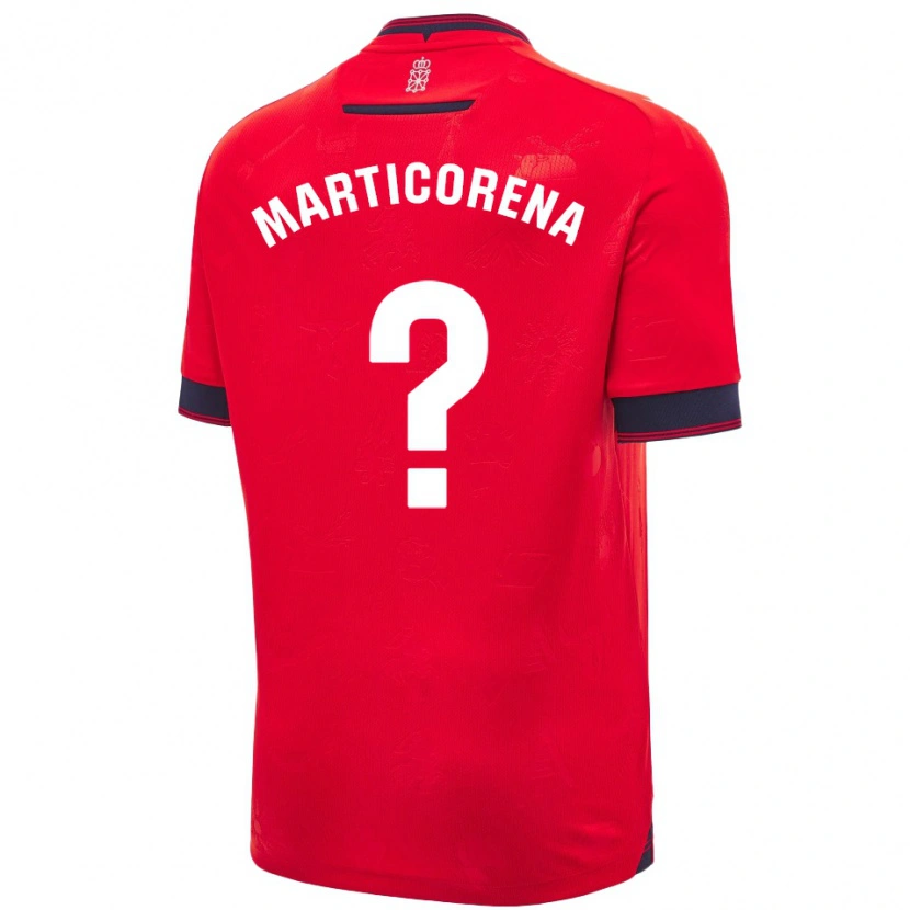 Danxen Kinder Ander Marticorena #0 Rot Weiß Heimtrikot Trikot 2024/25 T-Shirt